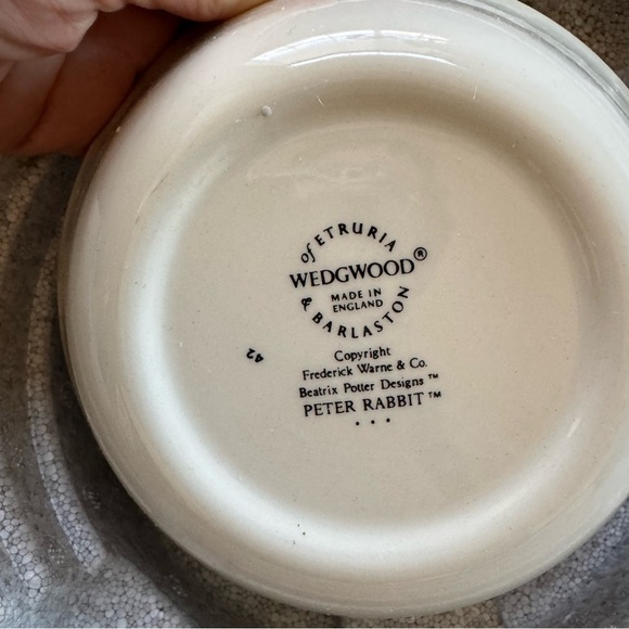 Wedgwood Peter Rabbit Nursery Set Plate Bowl Mug New England - Picture 6 of 8